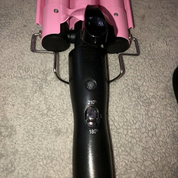 Triple Rod Hair Curling Iron PINK/BLACK 25mm 98W - Picture 3 of 12